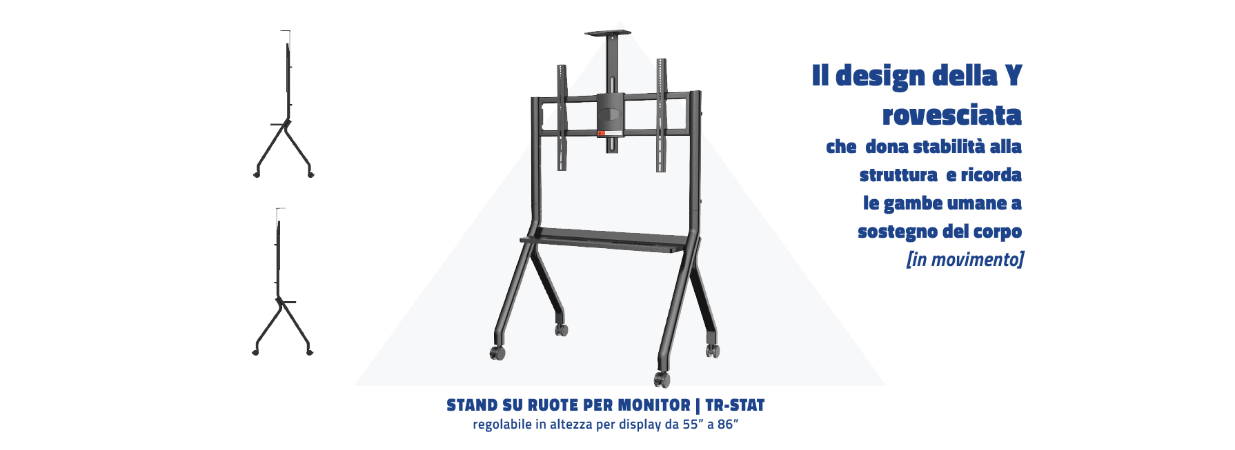 Supporti per Monitor e TV su ruote TR-STAT