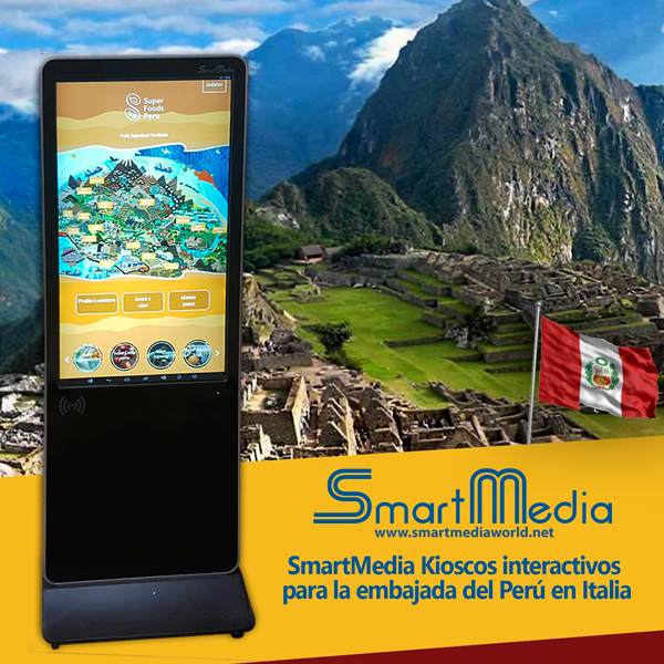Kioscos interactivos para la embajada del Perú en Italia.