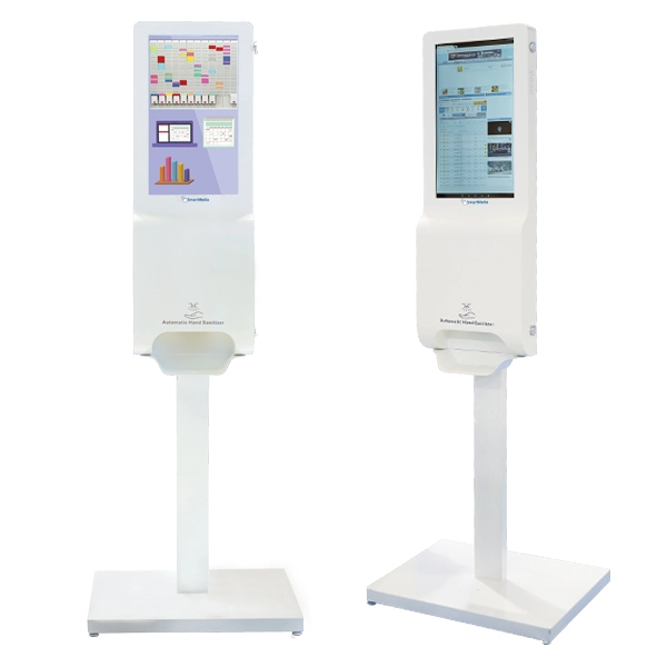Hand Sanitizer Digital Signage Kiosk - 
Social Distancing and Security